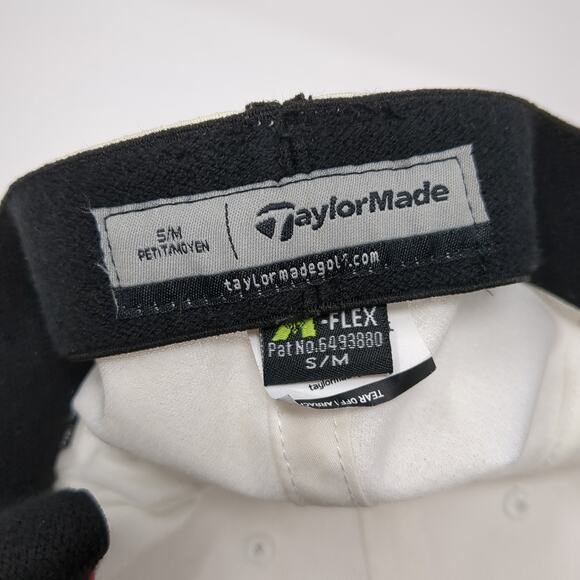 TaylorMade R15 Fitted Hat White Medium Aero Burner Embroidered Outdoor - Picture 9 of 10